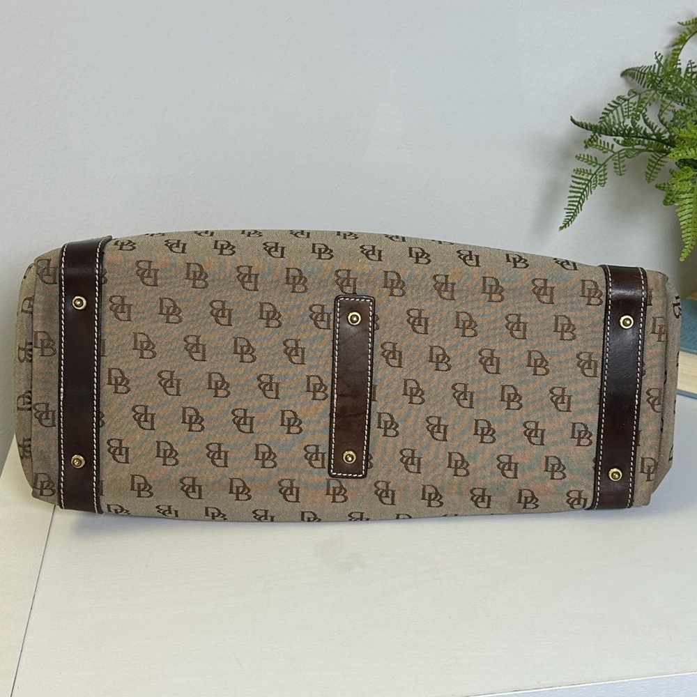 Vintage Dooney & Bourke Anniversary Signature Medium Tote with Leather Trim - Picture 11 of 16